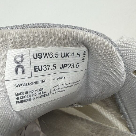 On Cloud Cloudrunner Running Shoes Womens 6.5 White Mesh Lightweight Sneakers - Picture 13 of 16